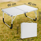 Tavolo pieghevole compatto per campeggio, balcone e outdoor