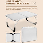 Tavolo pieghevole compatto per campeggio, balcone e outdoor