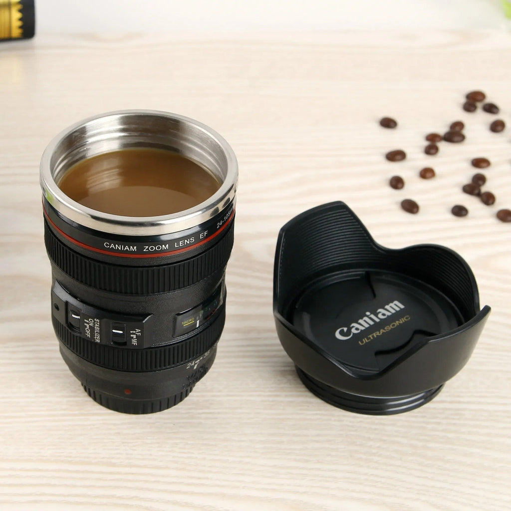 Tazza da caffè a forma di obiettivo fotografico – FocusMug