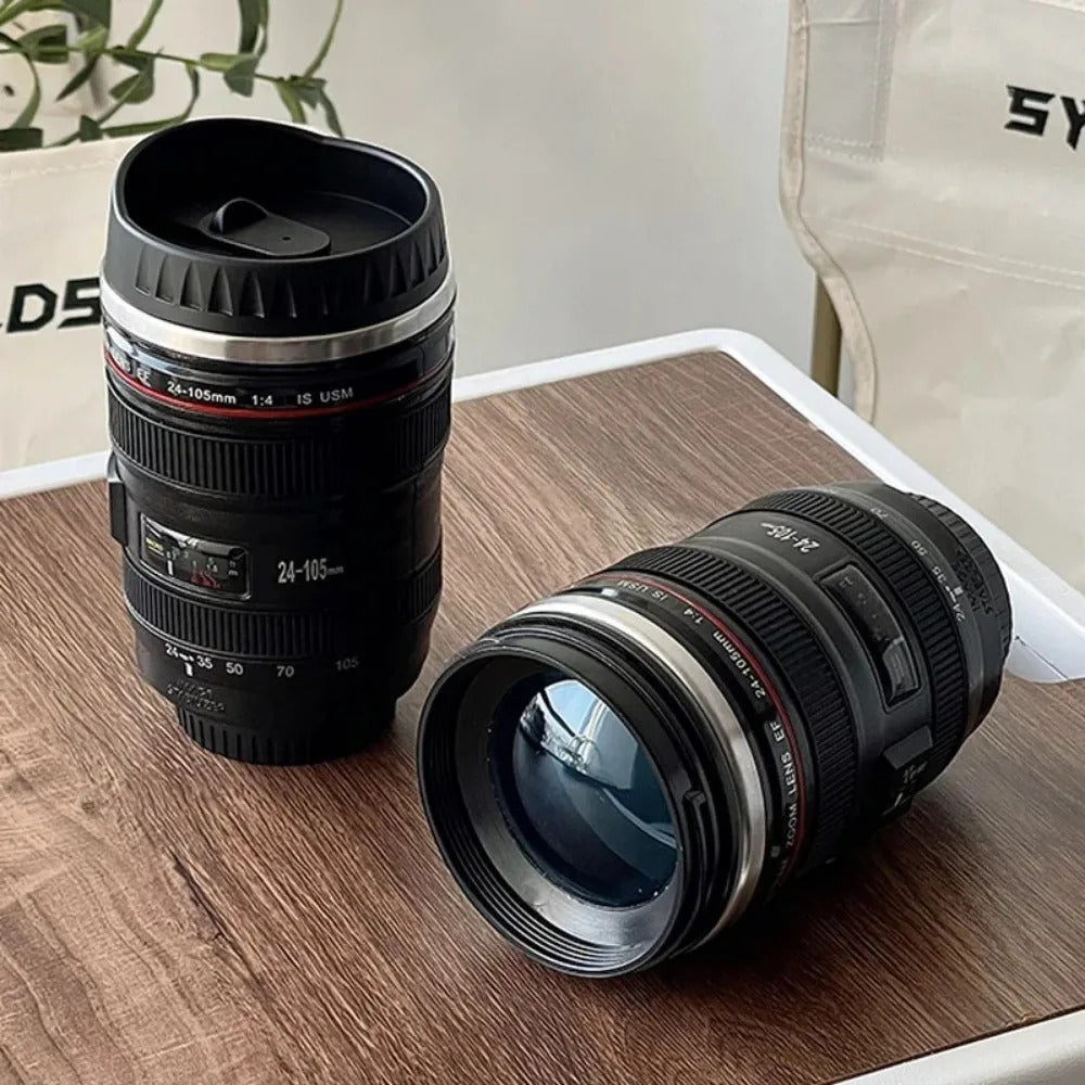 Tazza da caffè a forma di obiettivo fotografico – FocusMug