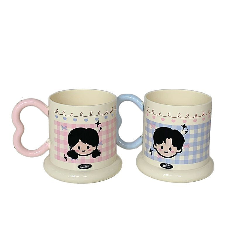 Tazza da caffè con manico a cuore