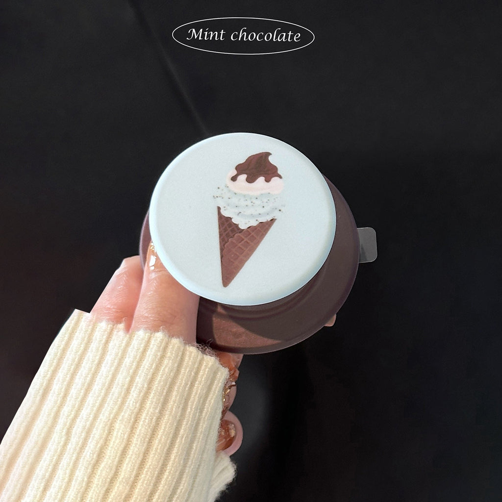 Tazza da caffè con motivo gelato menta e cioccolato