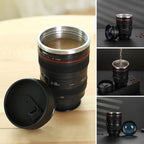 Tazza termica a forma di obiettivo fotografico