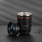 Tazza termica a forma di obiettivo fotografico