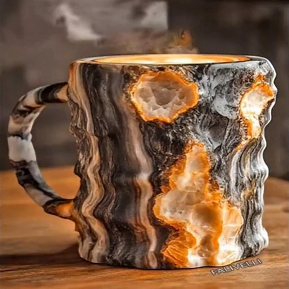 Tazze da caffè in cristallo minerale