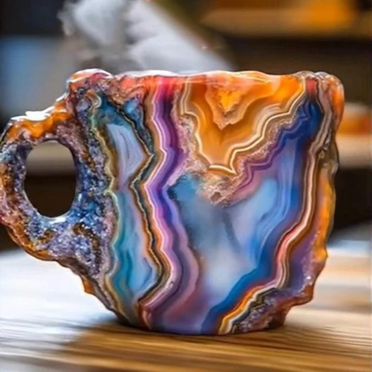 Tazze da caffè in cristallo minerale