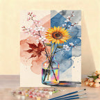 Tela artistica con fiori