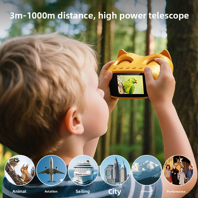 Telescopio e microscopio giocattolo con fotocamera per bambini – Set esploratore scientifico