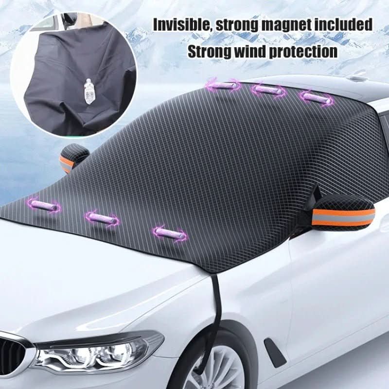 Telo copri parabrezza magnetico per auto 258×114 cm