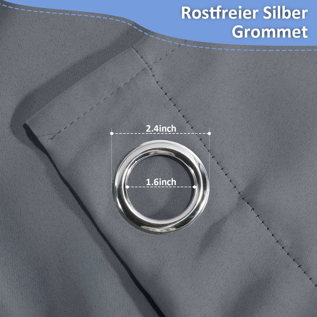 Tenda da esterno impermeabile con occhielli
