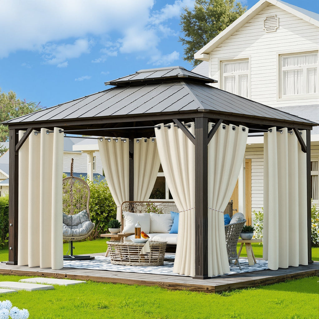 Tenda da esterno impermeabile con occhielli