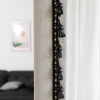 Tenda decorativa con nappine