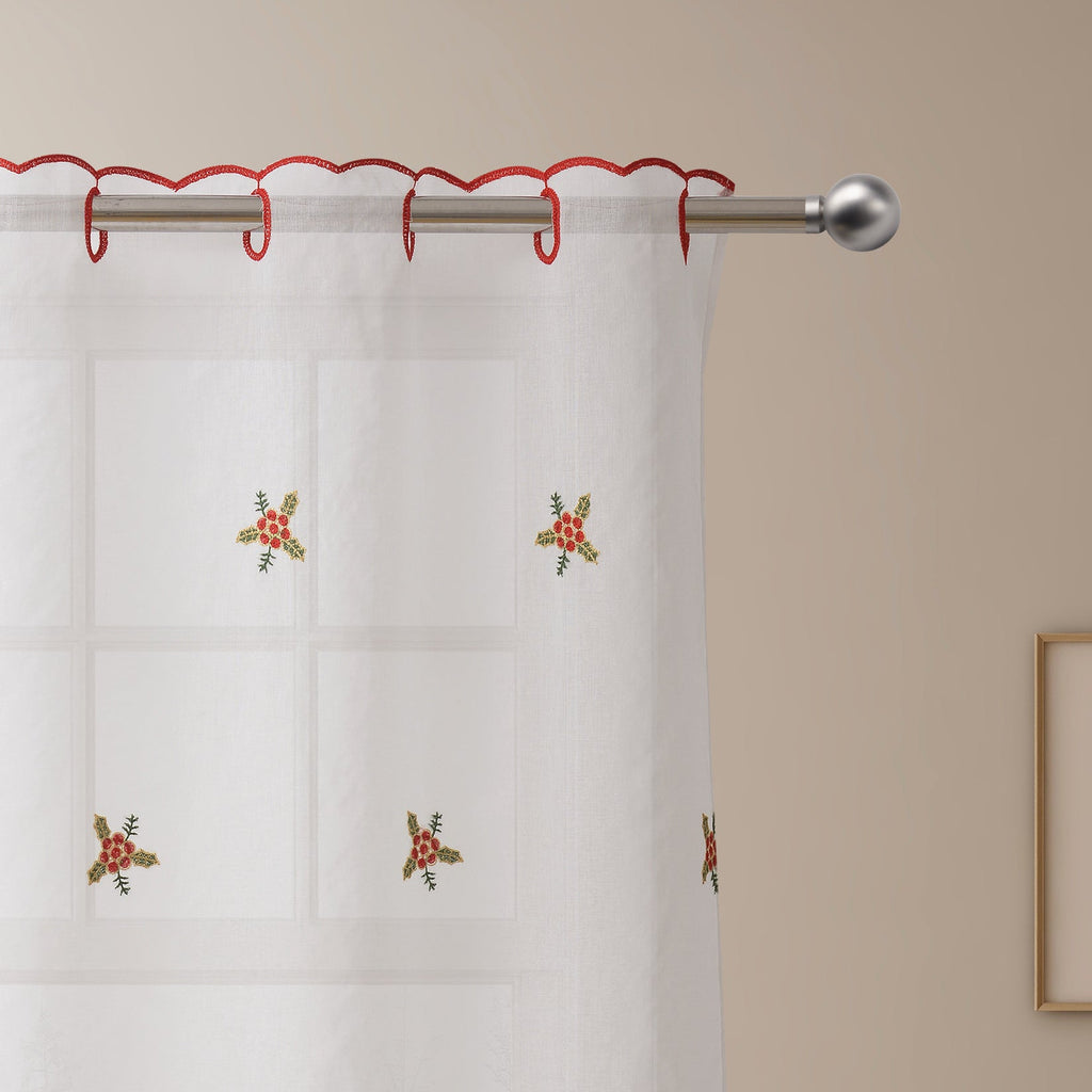 Tende decorative natalizie per finestre