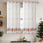 Tende decorative natalizie per finestre