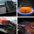 Termoventilatore auto 12V con riscaldamento e ventilazione – sbrinamento rapido e purificazione aria
