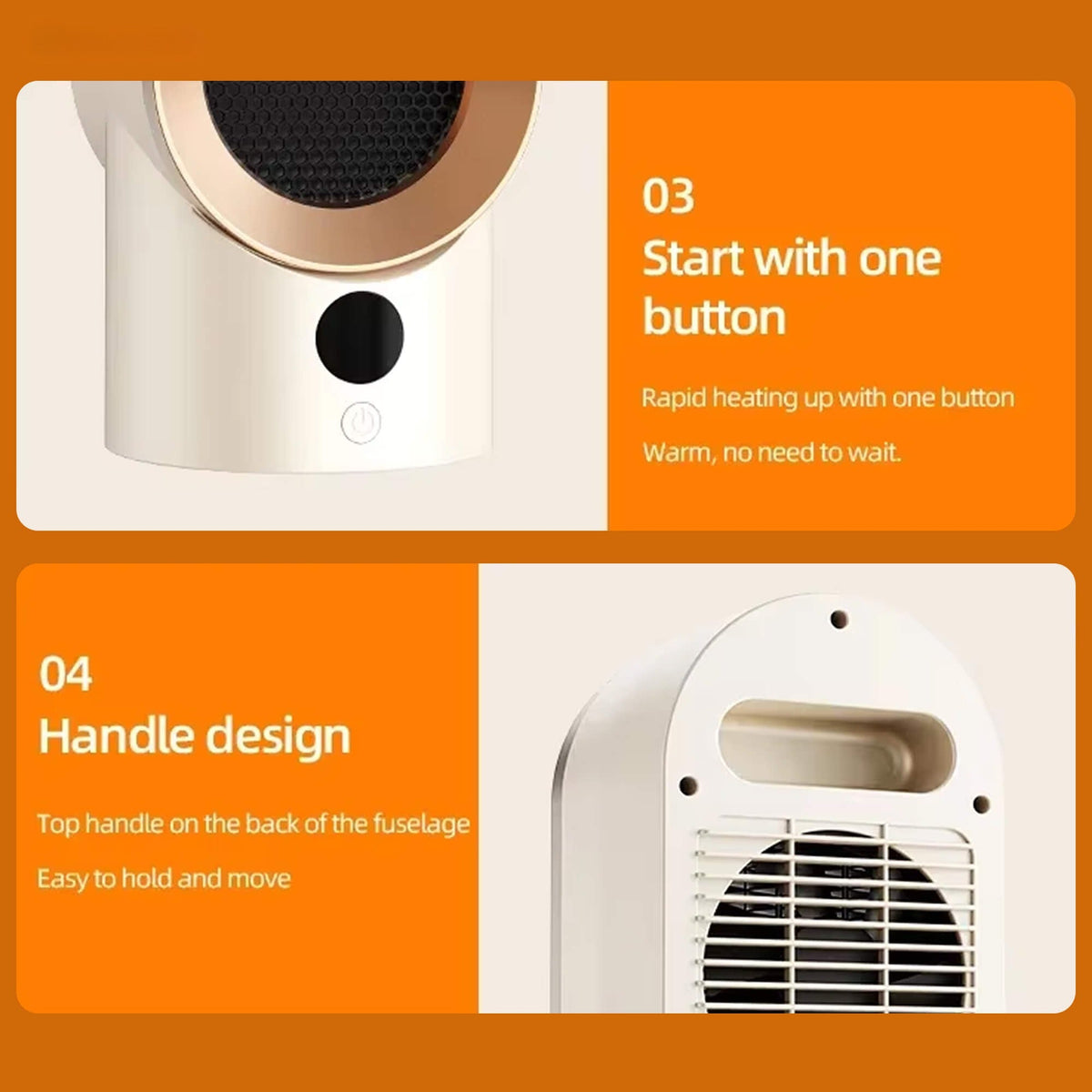 Termoventilatore a basso consumo per piccoli ambienti