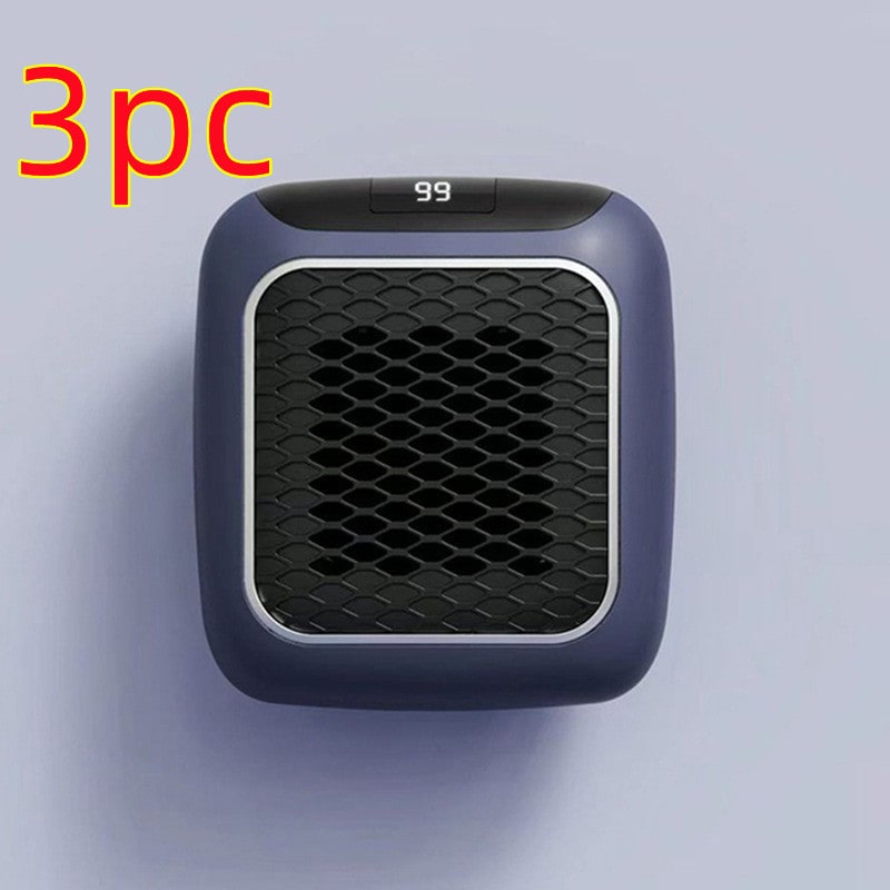 Termoventilatore da presa con display digitale e griglia a nido d'ape