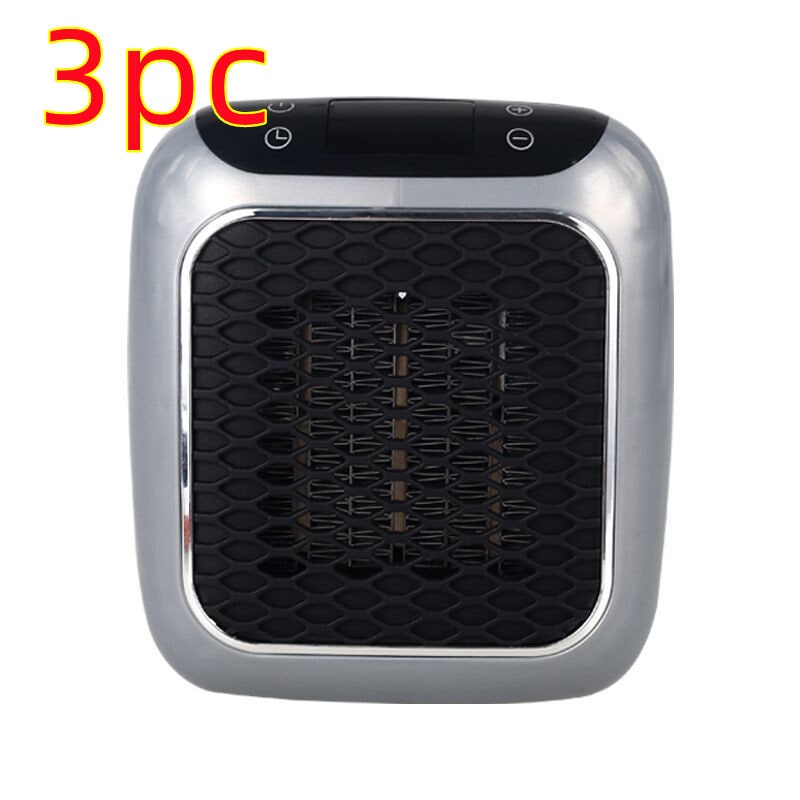 Termoventilatore da presa con display digitale e griglia a nido d'ape