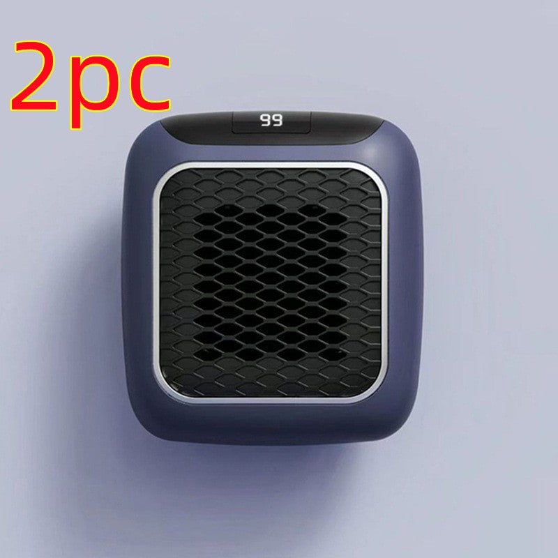 Termoventilatore da presa con display digitale e griglia a nido d'ape