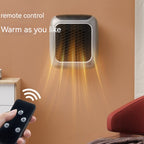 Termoventilatore da presa con display digitale e griglia a nido d'ape