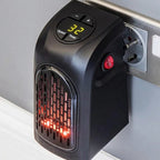 Termoventilatore da Presa Elettrico Portatile a Risparmio Energetico con Display Digitale ed Elementi Riscaldanti in Cer