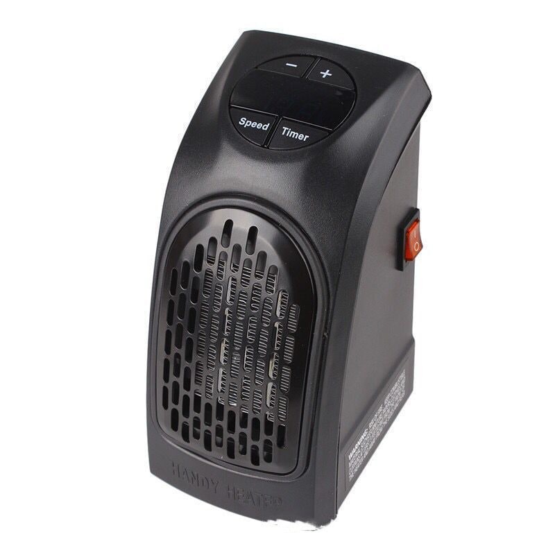 Termoventilatore da Presa Elettrico Portatile a Risparmio Energetico con Display Digitale ed Elementi Riscaldanti in Cer