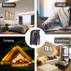 Termoventilatore da Presa Elettrico Portatile a Risparmio Energetico con Display Digitale ed Elementi Riscaldanti in Cer