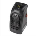 Termoventilatore da Presa Elettrico Portatile a Risparmio Energetico con Display Digitale ed Elementi Riscaldanti in Cer