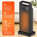 Termoventilatore elettrico 2000 W con telecomando e touchscreen