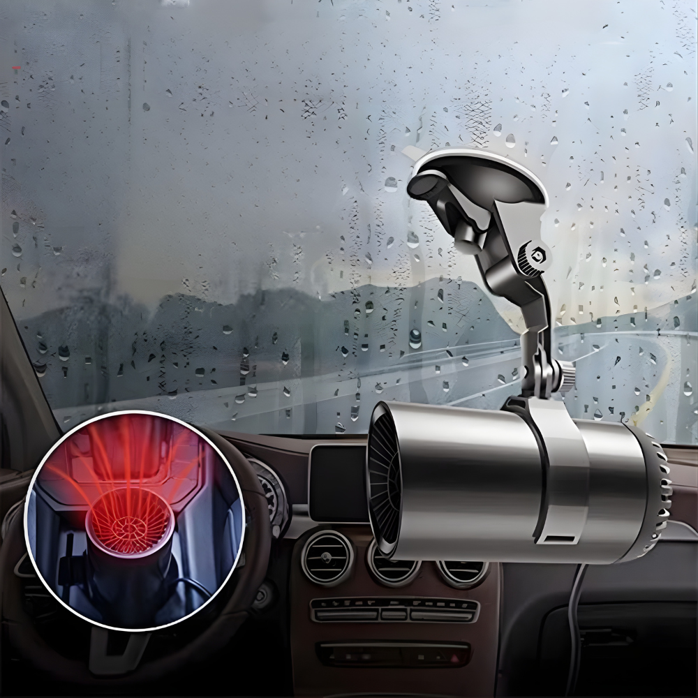 Termoventilatore portatile 12V per auto con sbrinatore