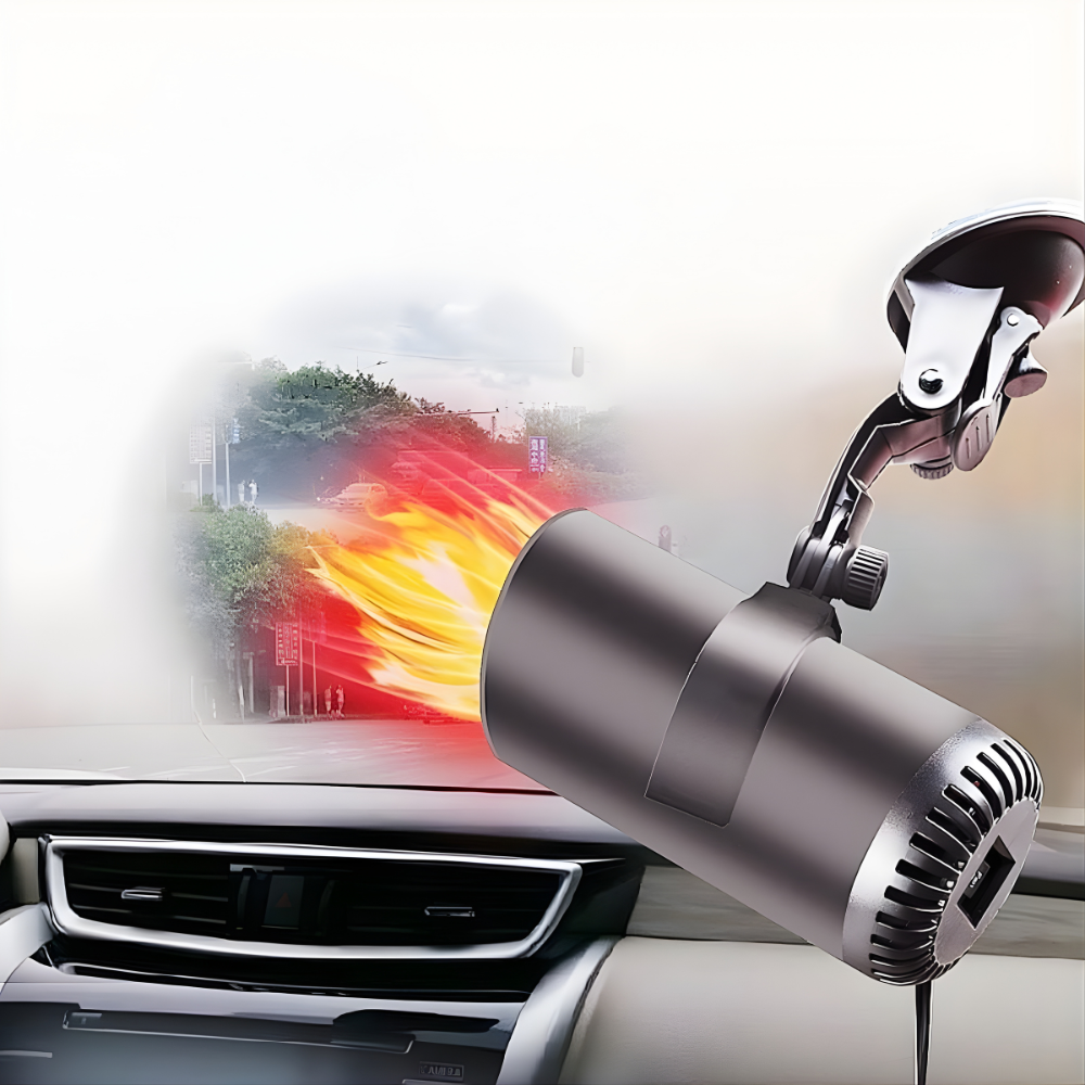 Termoventilatore portatile 12V per auto con sbrinatore