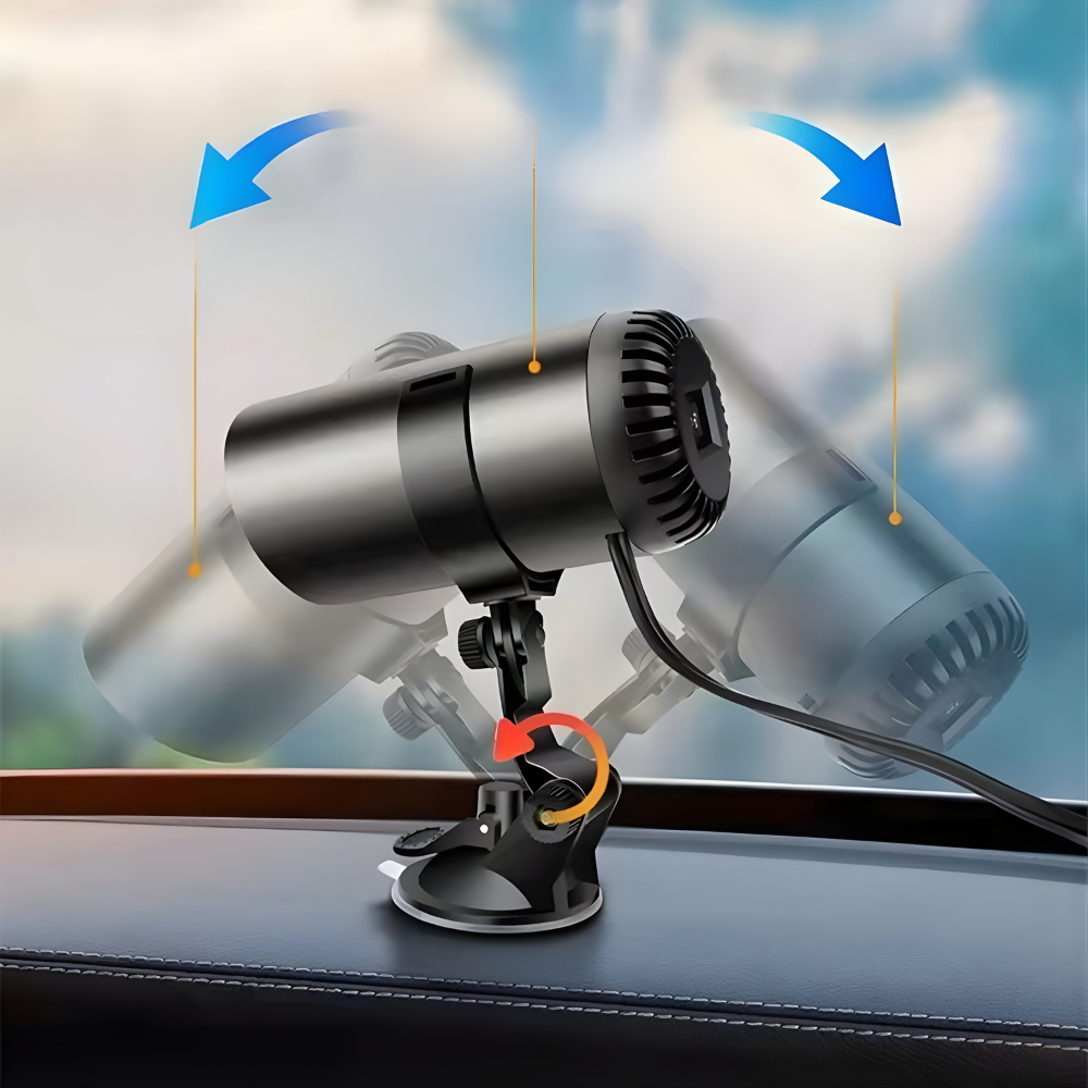 Termoventilatore portatile 12V per auto con sbrinatore