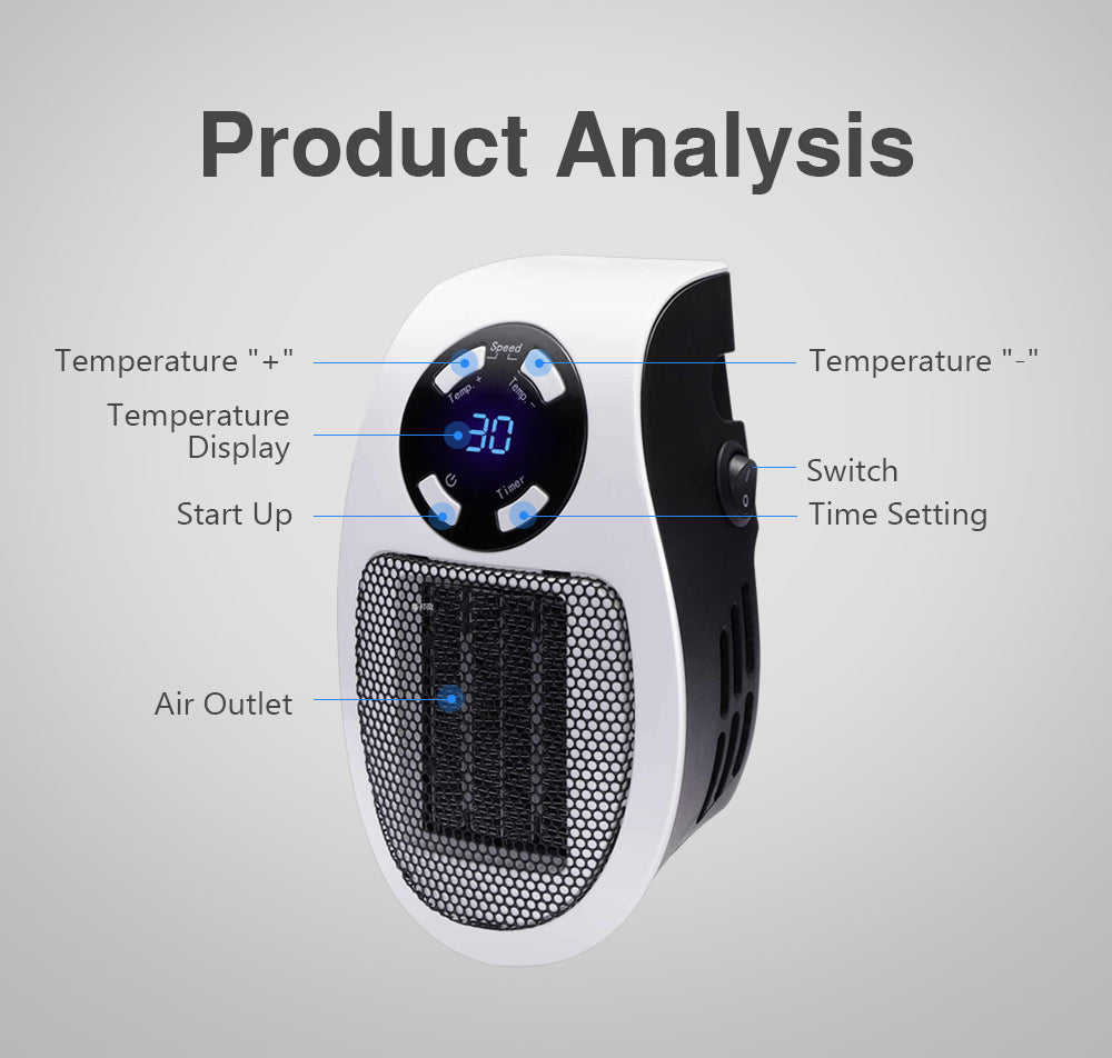 Termoventilatore portatile LuxaHeat per un calore avvolgente ovunque