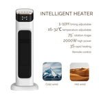 Termoventilatore PTC con temperatura regolabile, telecomando e timer