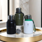 Thermos isotermico con tazza e tracolla regolabile