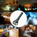 Torcia LED 90.000 lumen – Faro tattico ricaricabile USB con illuminazione super potente