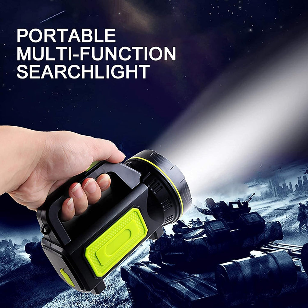 Torcia LED con faretto laterale – Luce da lavoro portatile per campeggio ed emergenze