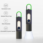 Torcia LED ricaricabile da 1000 lumen con moschettone