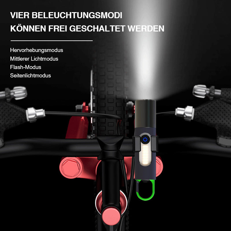 Torcia LED ricaricabile da 1000 lumen con moschettone