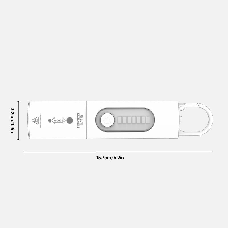 Torcia LED ricaricabile 750 lumen con portata 200 m