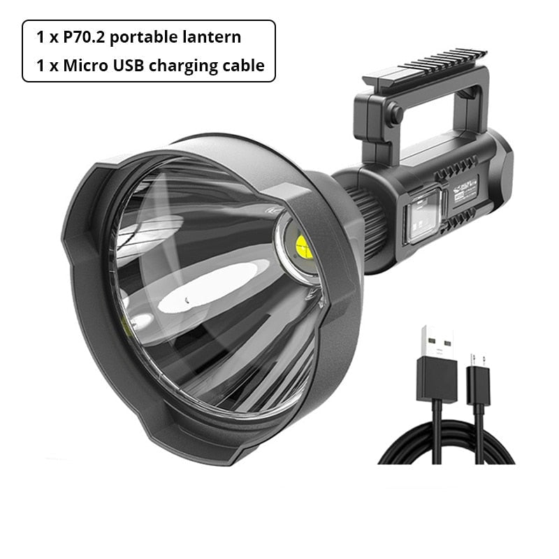 Torcia LED ricaricabile ad alta potenza 90.000 lumen
