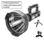 Torcia LED ricaricabile ad alta potenza 90.000 lumen