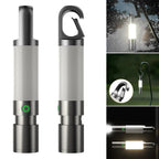 Torcia LED ricaricabile USB-C con filtri colorati per campeggio ed emergenze