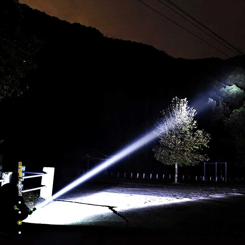 Torcia LED ricaricabile USB ultra potente