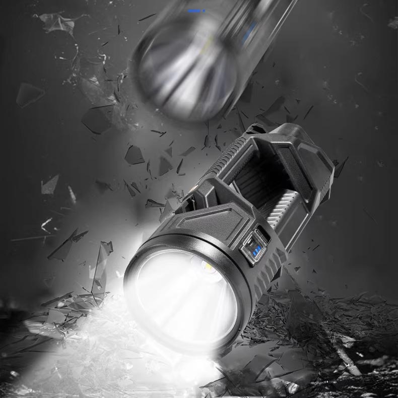 Torcia portatile a doppia testa super luminosa