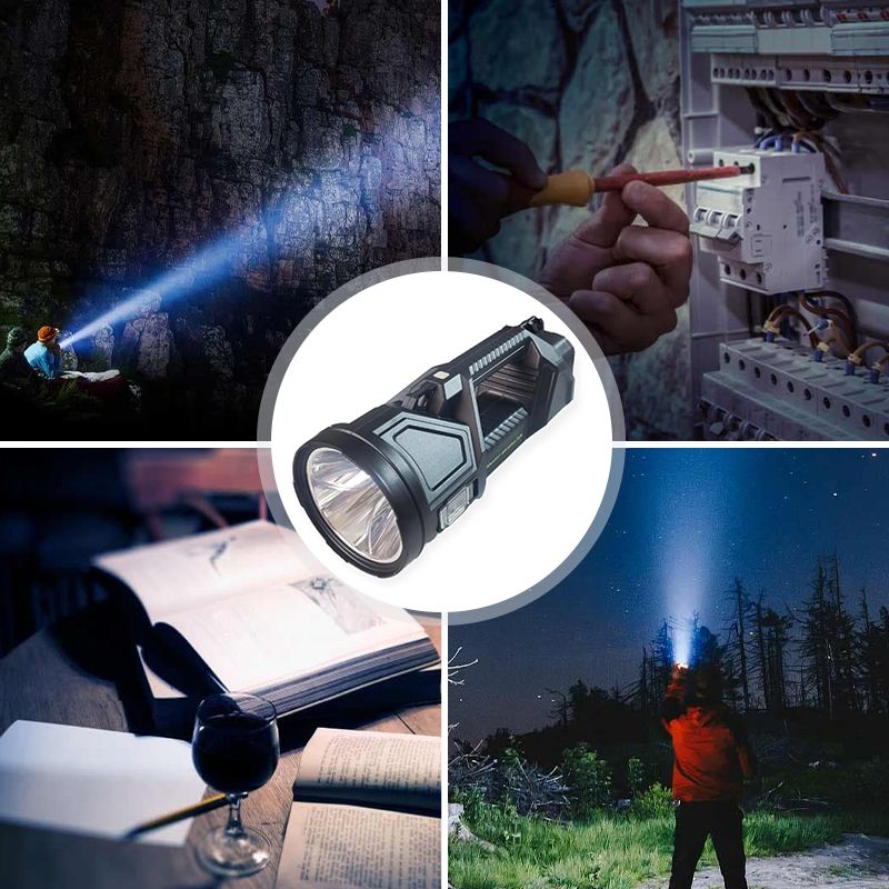 Torcia portatile a doppia testa super luminosa