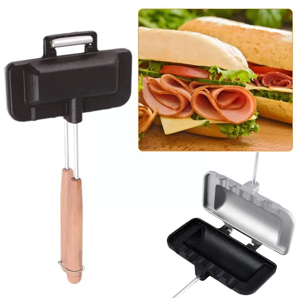Tostiera antiaderente doppia faccia per toast e snack veloci