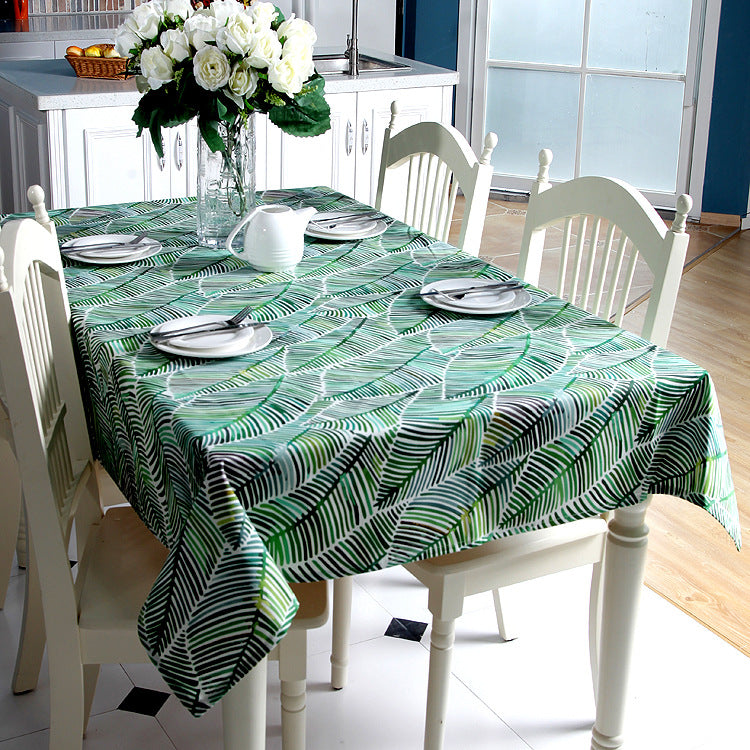Tovaglia decorativa con stampa foglie