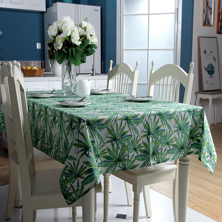 Tovaglia decorativa con stampa foglie