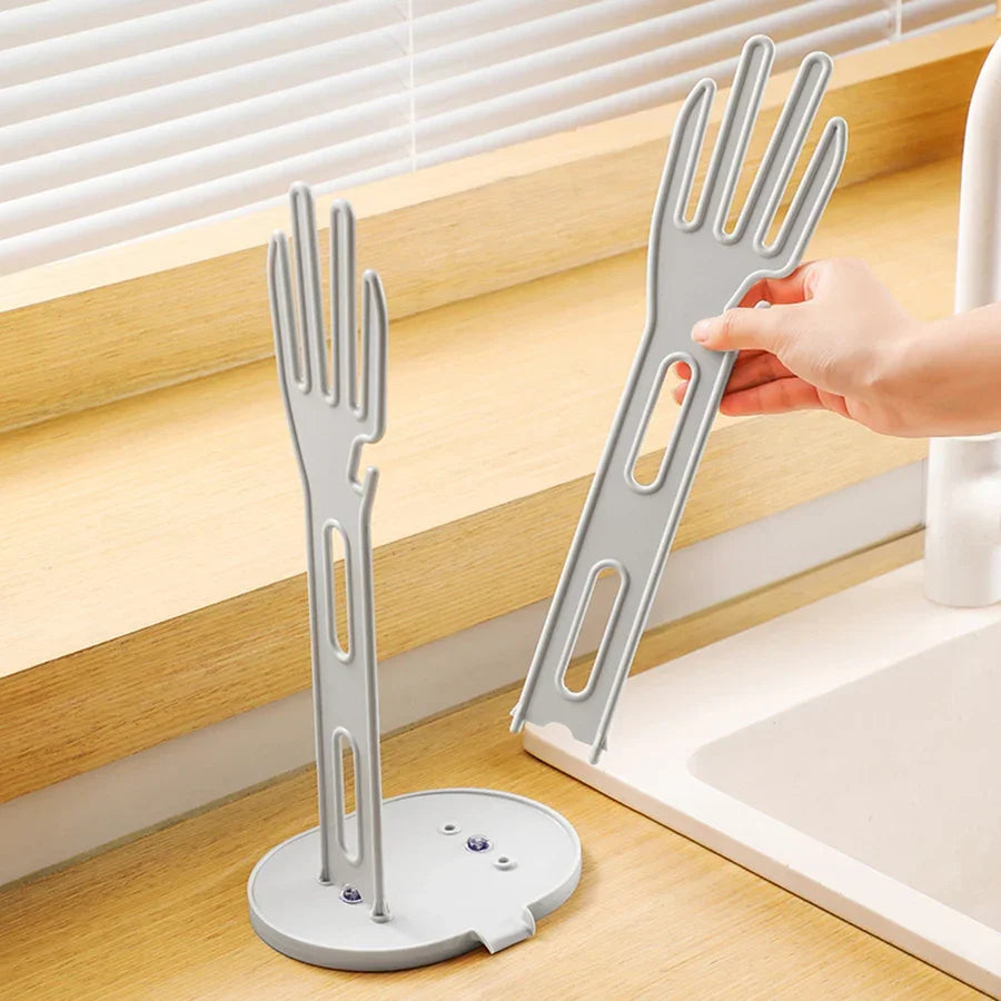 TROCKINO stenditoio per guanti da cucina | Supporto asciuga-guanti salvaspazio e igienico | 34 × 16 × 13 cm